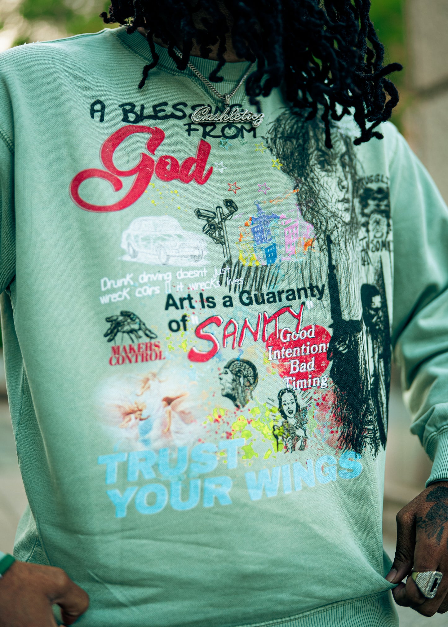 A Blessing From God Crewneck