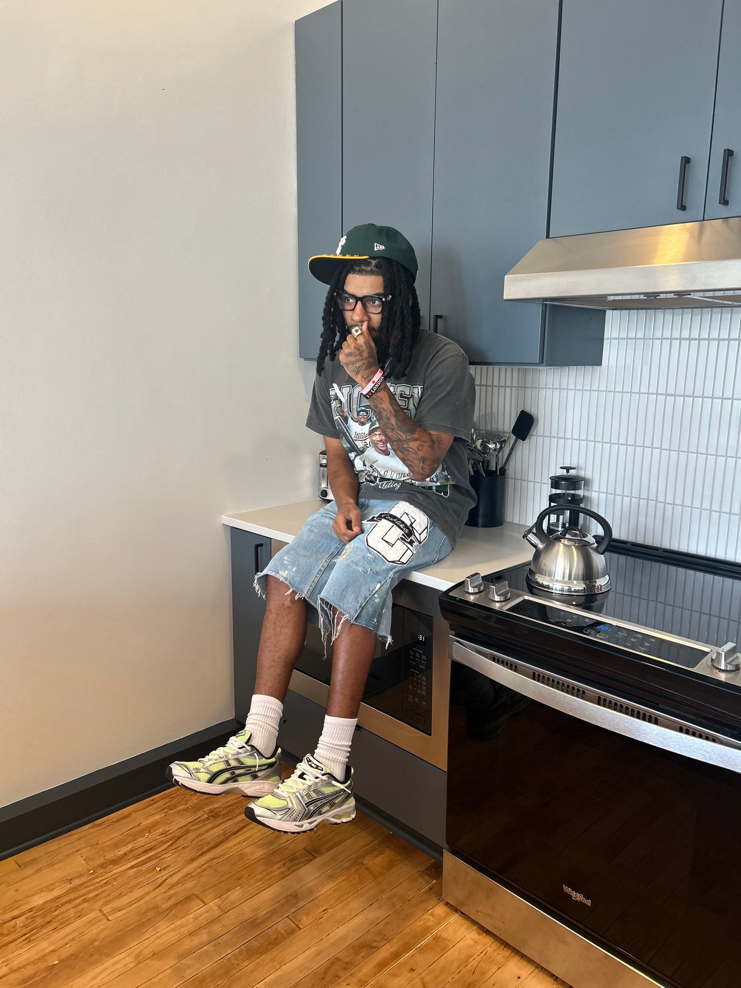 Cashleticz Letterman Flare Jorts