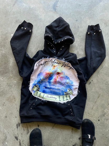 Trust Your Wings Studded pullover