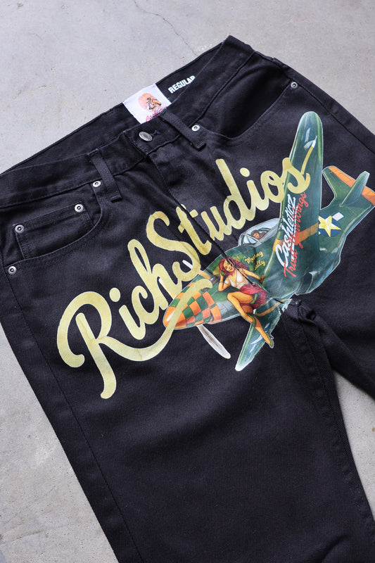 Rich Studios x Cashleticz Flying Ace Denim V2 (Bomber)