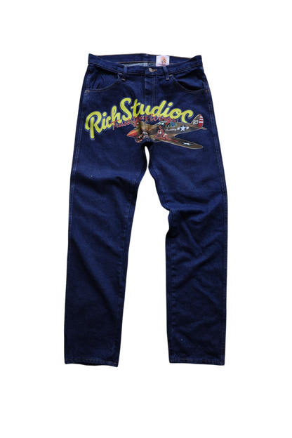 Rich Studios x Cashleticz Flying Ace Denim (Army)