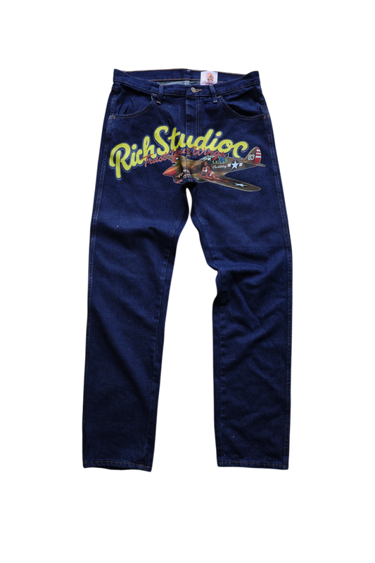Rich Studios x Cashleticz Flying Ace Denim (Army)