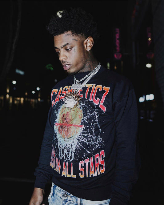 Hustlin’ all stars crew neck sweatshirt