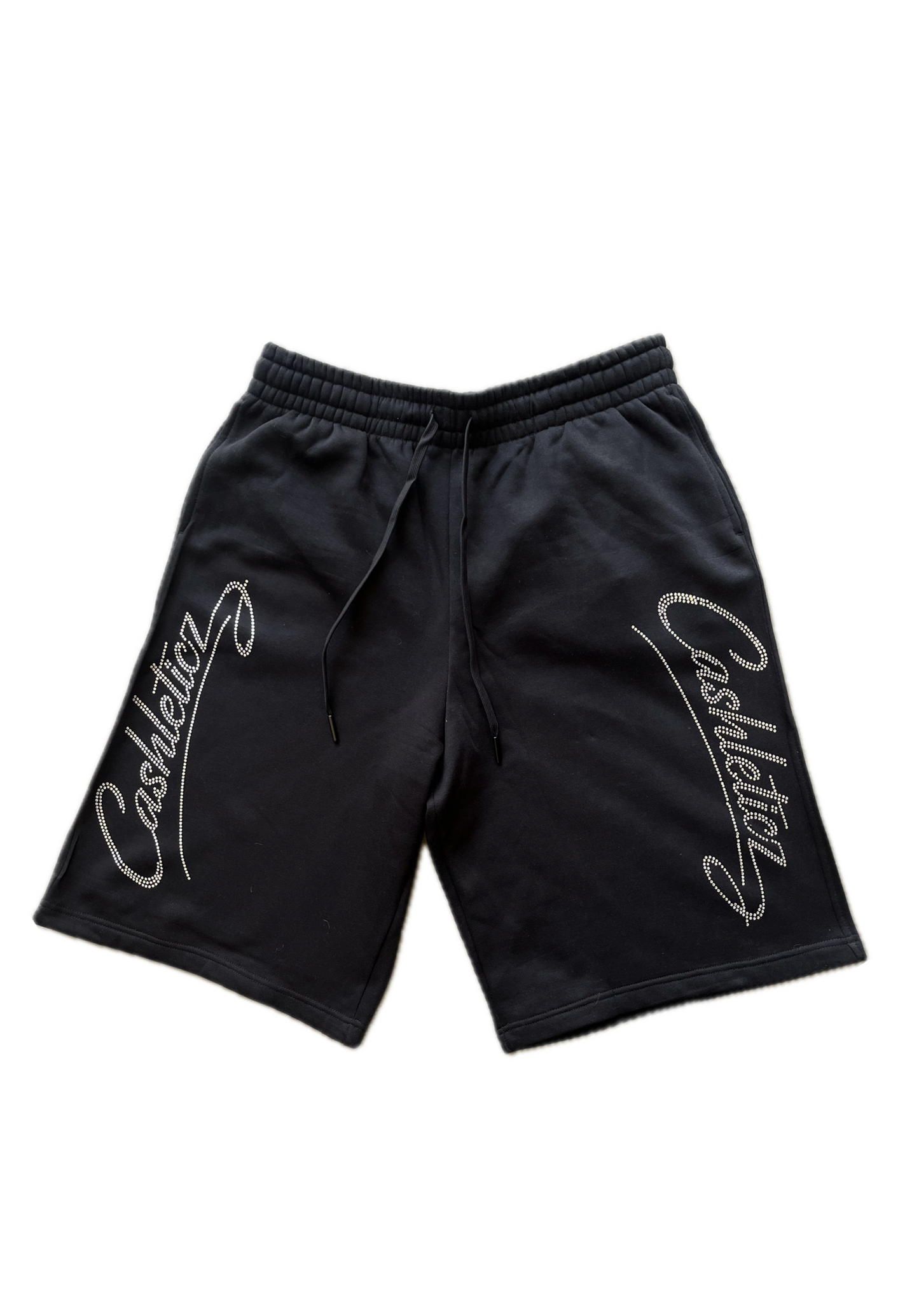 Cashleticz Signature Diamond Baggy Shorts (black)