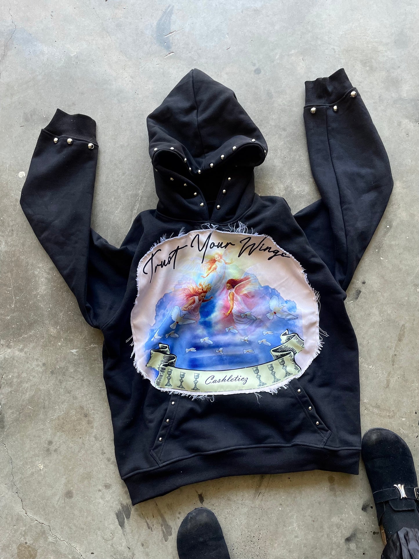 Trust Your Wings Studded pullover