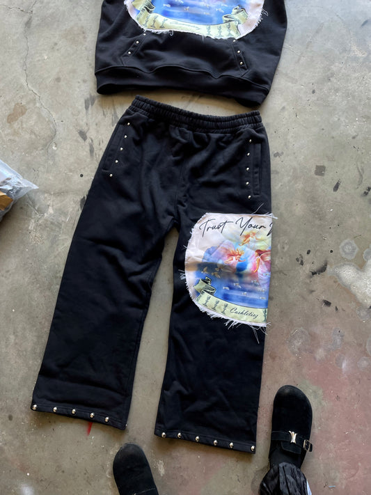 Trust Your Wings Studded Sweats