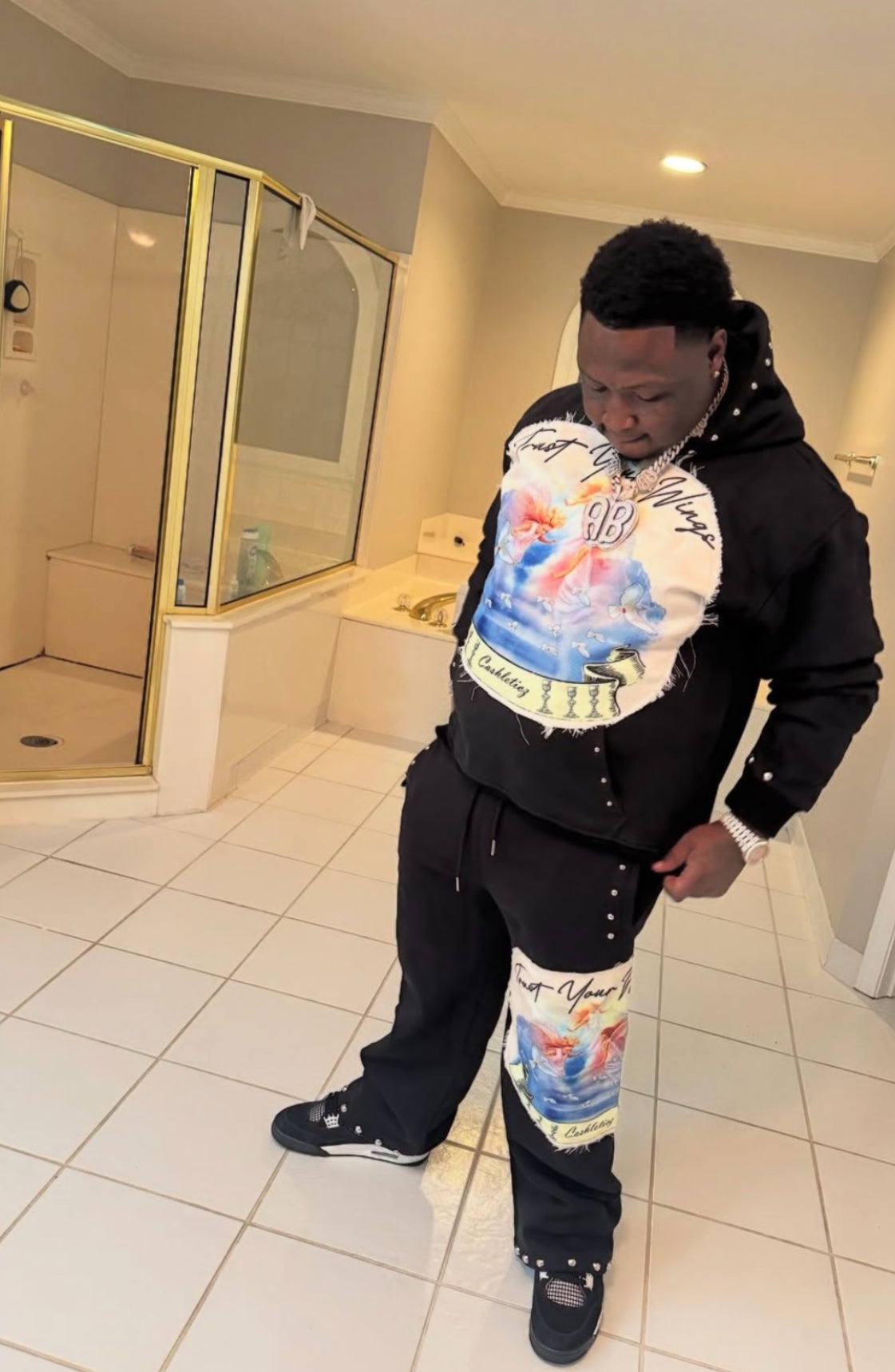 Trust Your Wings Studded pullover