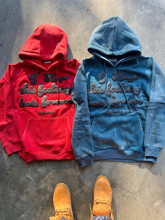 I Hope This Feeling Lasts Forever Pullover (Red & Blue)