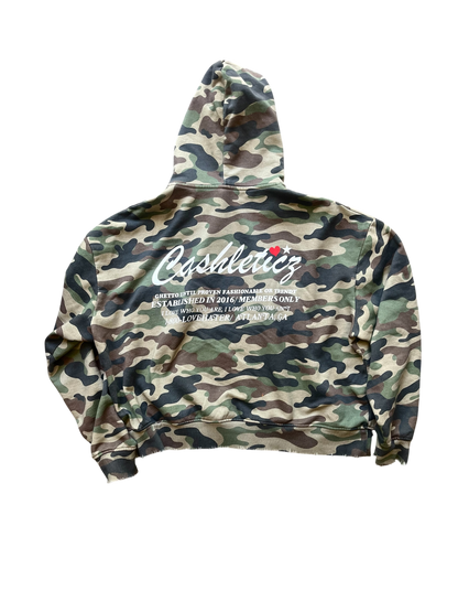 Earth Camo Zip up (distressed)