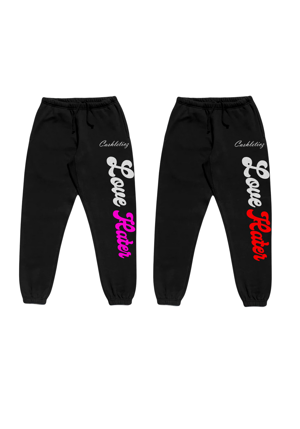 Love Hater Sweats ( Red & Pink )