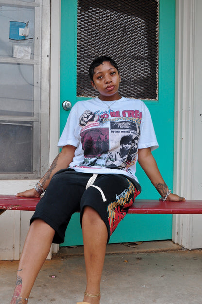 Cashleticz Born To Be Free Juneteenth Tee (white)