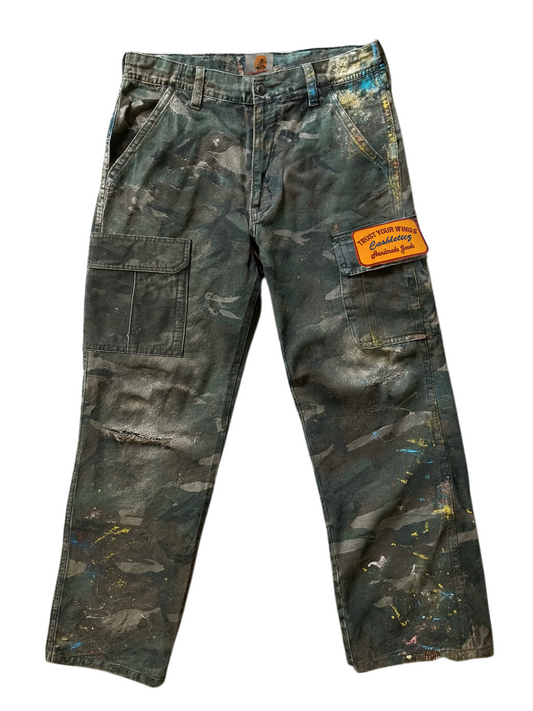 “Handmade Goods” Palette Camo Cargo Pants