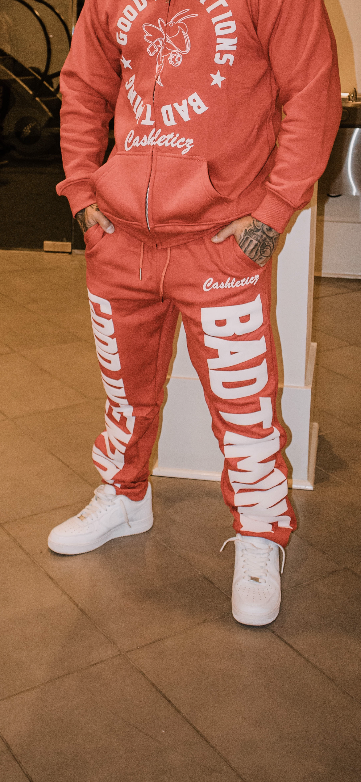 GIBT Red Sweatpants