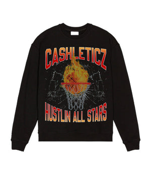 Hustlin’ all stars crew neck sweatshirt