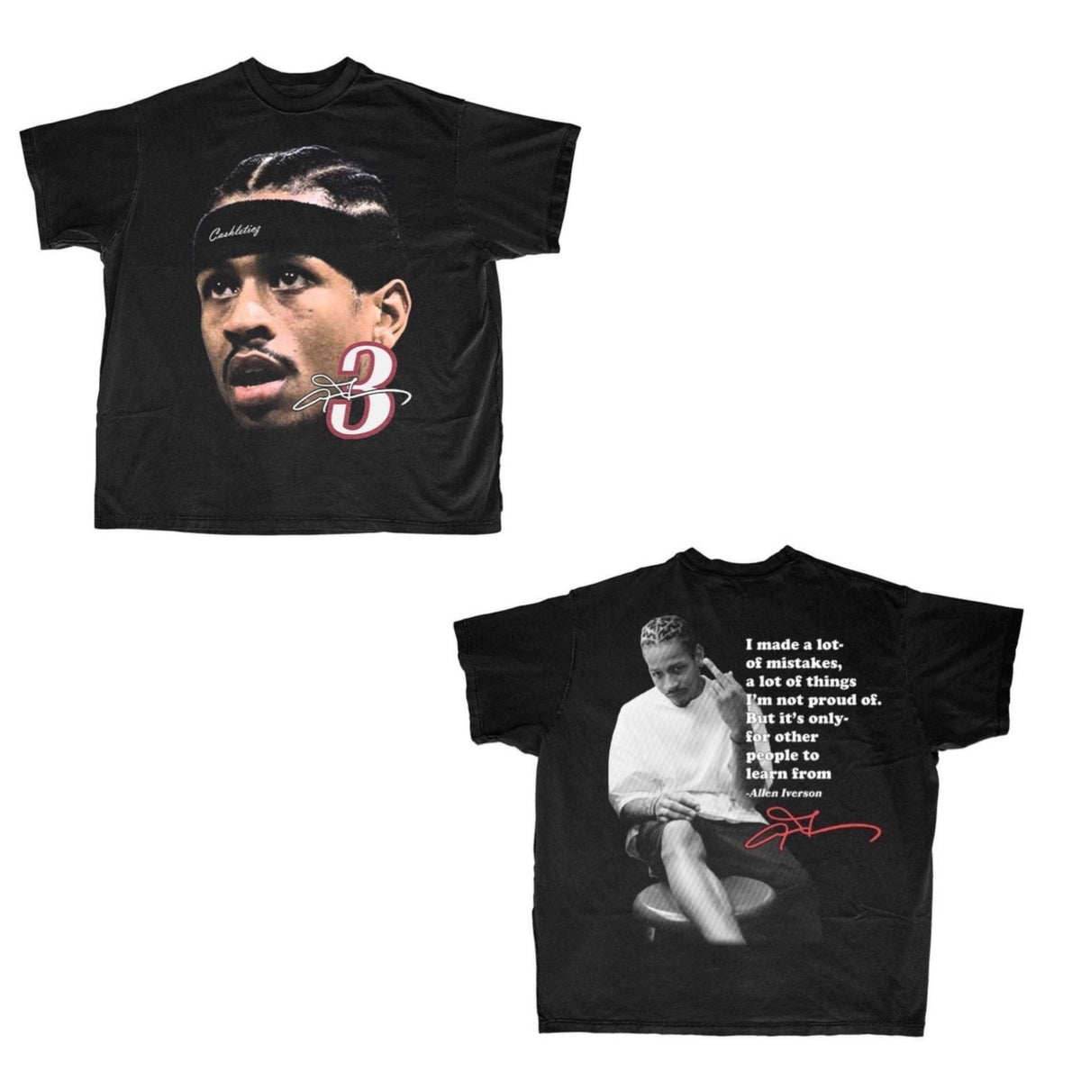 Allen iverson “Big Head” graphic tee – Cashleticz